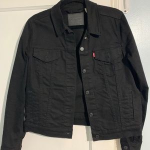 Levi's Black Jean Jacket Women's Large LIKE NEW